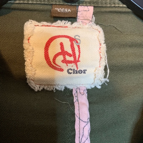 Vintage Hot Topic Chor Green Military Style Jacket - Picture 6 of 8